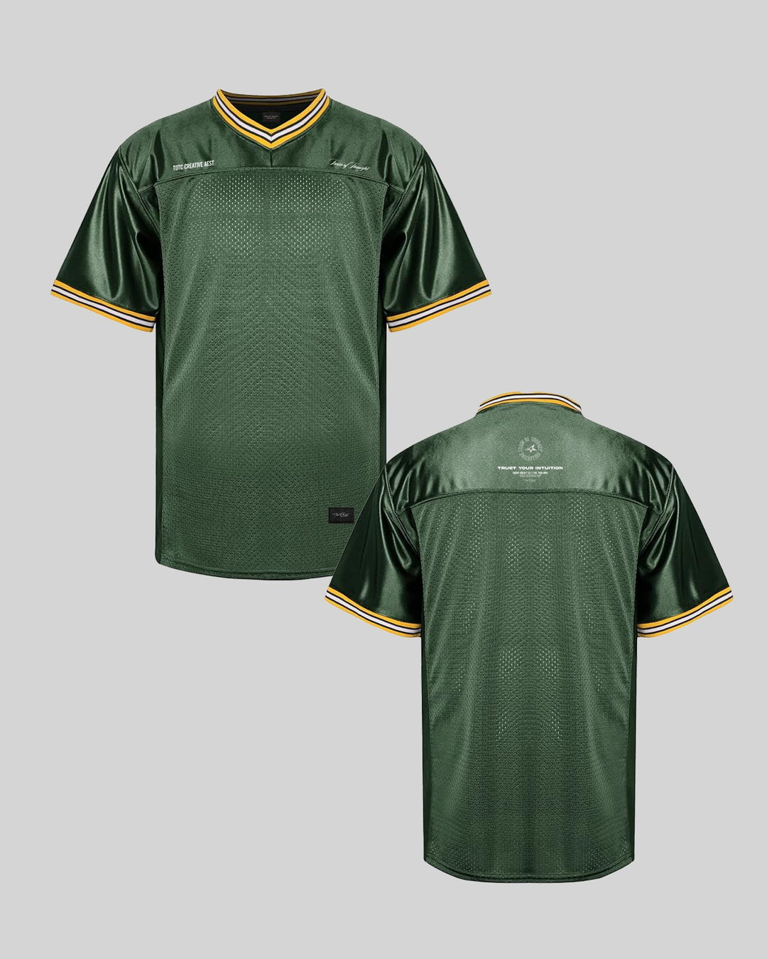 111ntuition Army Green Football Jersey - trainofthoughtcollective