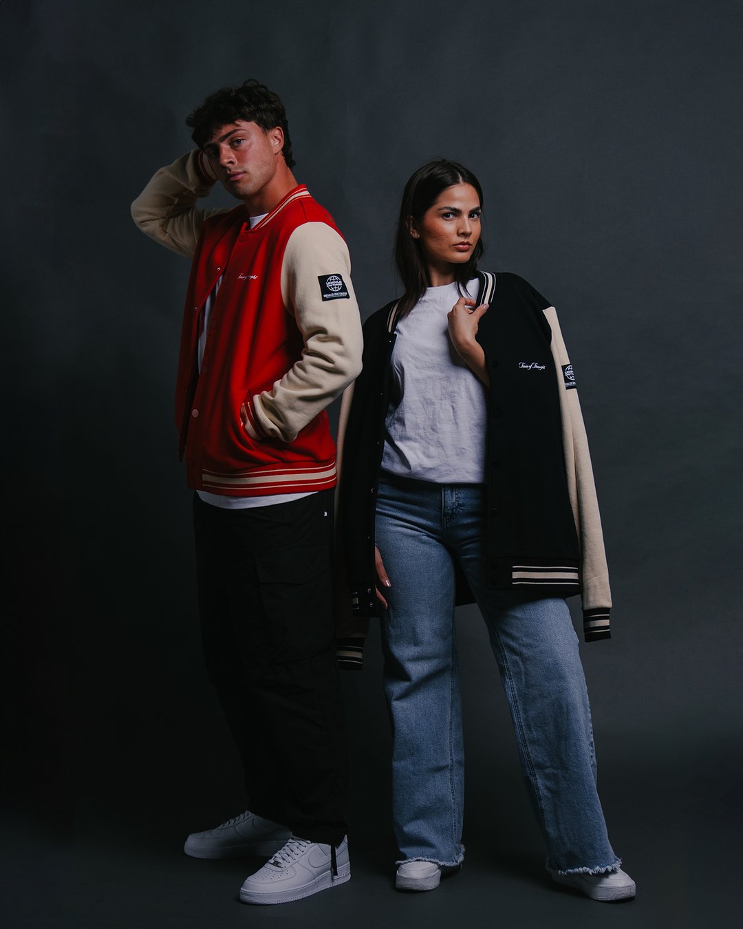 Guardian Rose Black Letterman Jacket