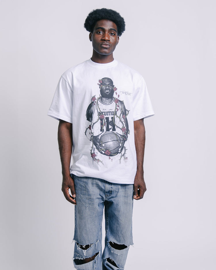 Dead Rose BRON White Tee - trainofthoughtcollective