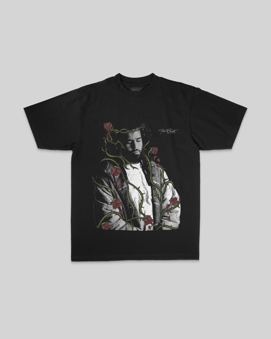 Dead Rose COLE Black Tee - trainofthoughtcollective
