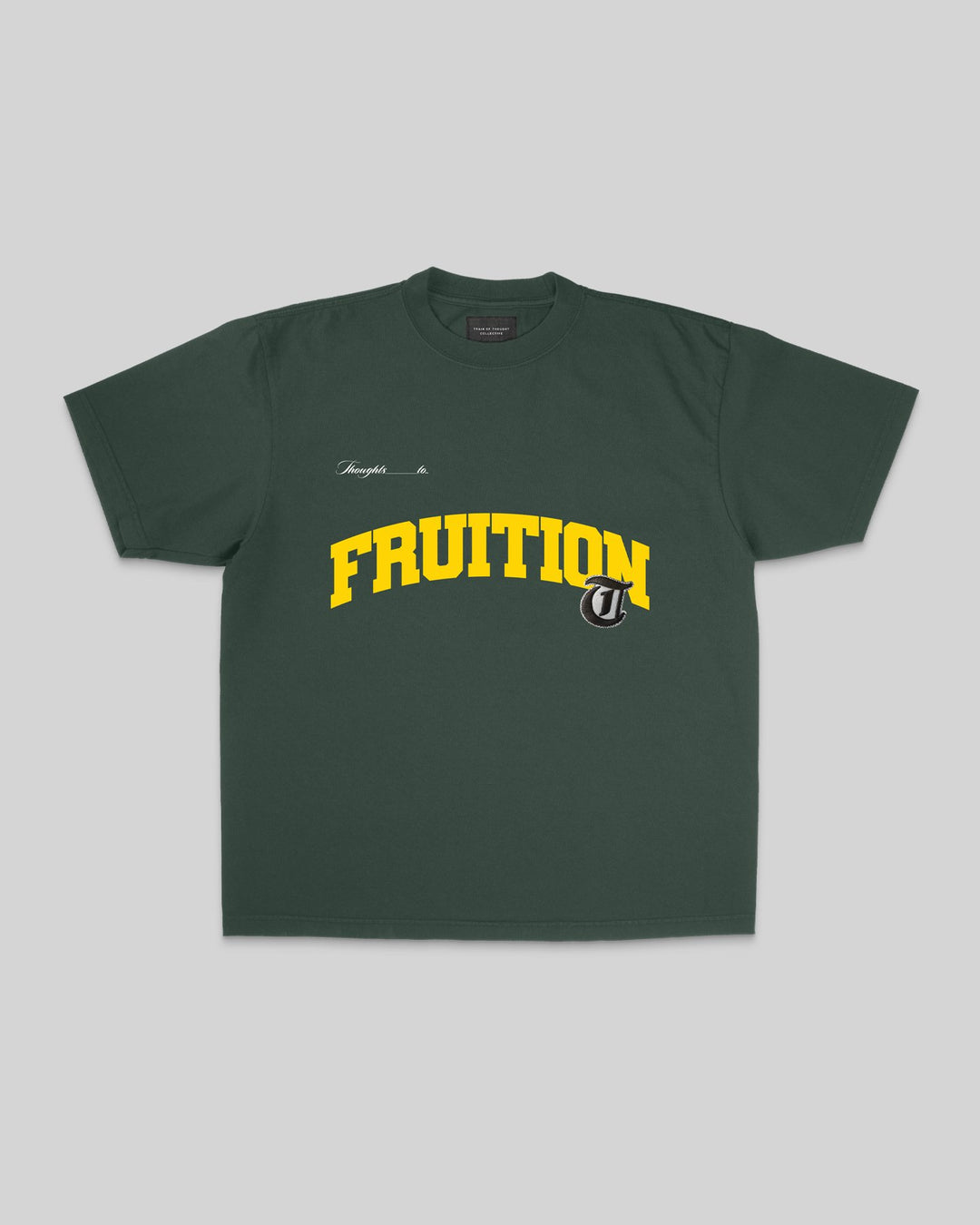 Fruition Applique Oversized Green Tee - trainofthoughtcollective
