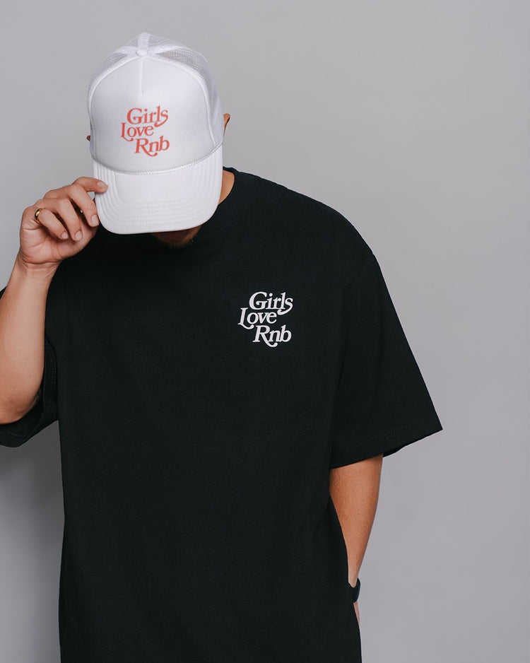 Girls Love Rnb Black Tee - trainofthoughtcollective