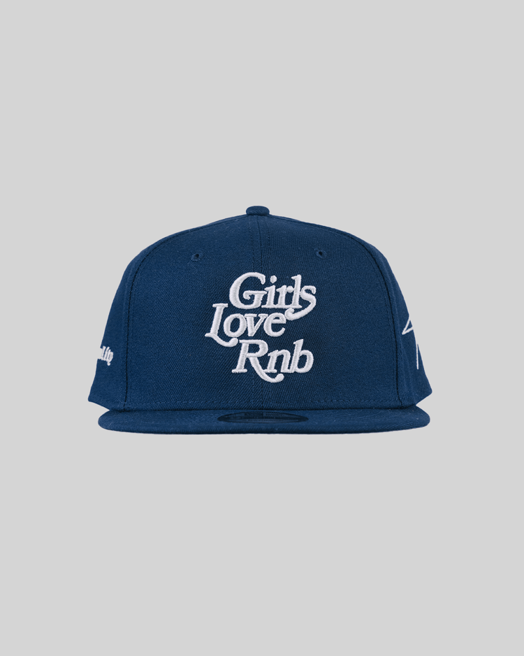 Girls Love Rnb V3 New Era Navy Blue Snapback - trainofthoughtcollective