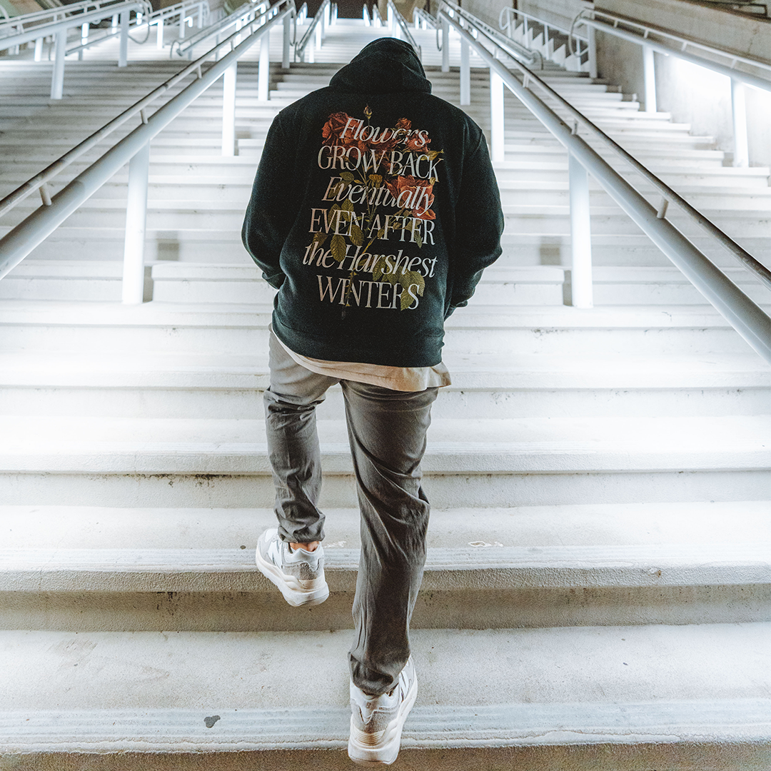 Growth Eventually Black Hoodie