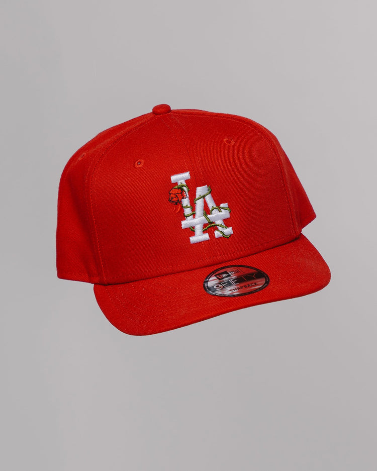 LA City Rose Red New Era Hat Snapback - trainofthoughtcollective