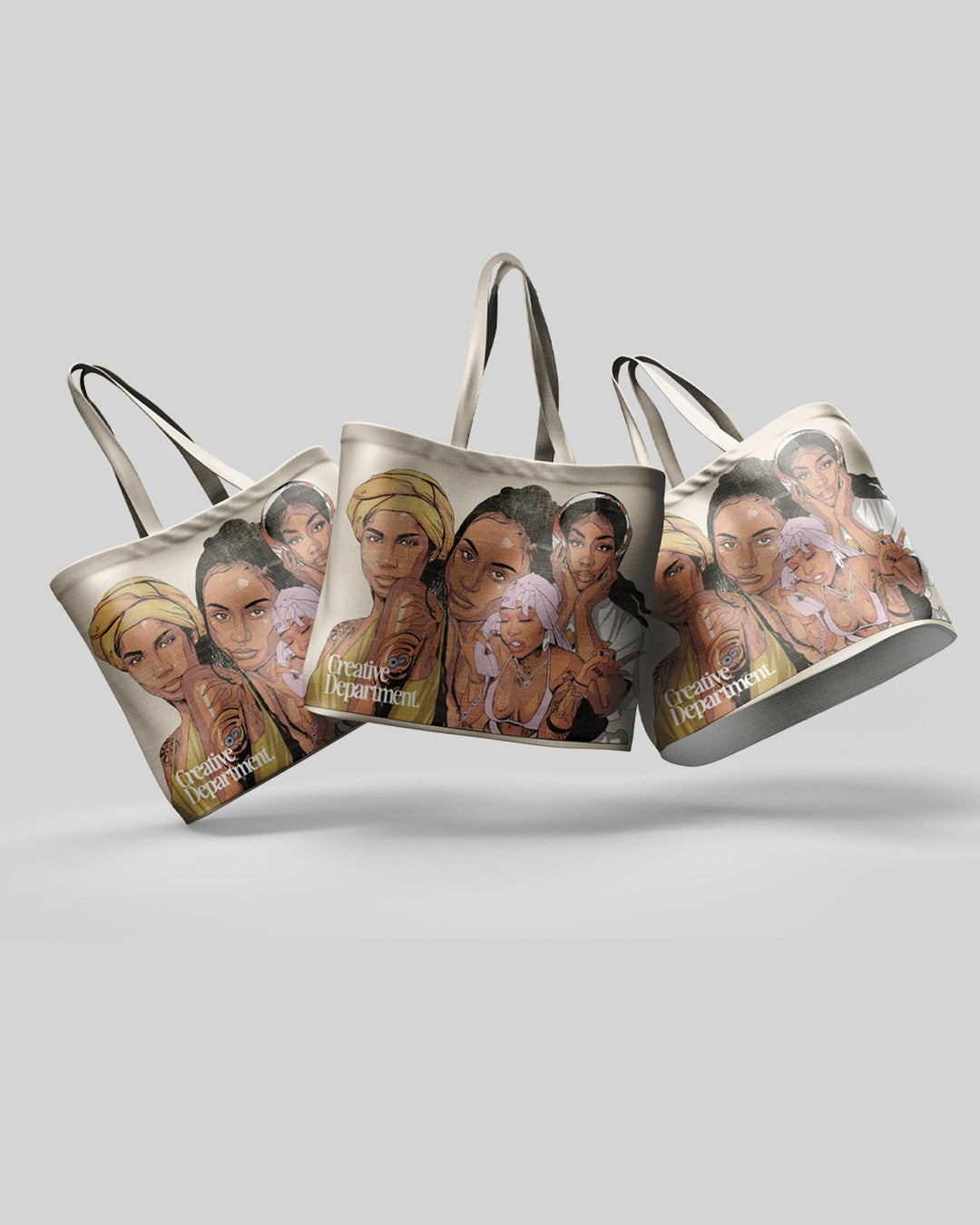 Ladies Big Face Exclusive Tote Bag Promotion Only* - trainofthoughtcollective