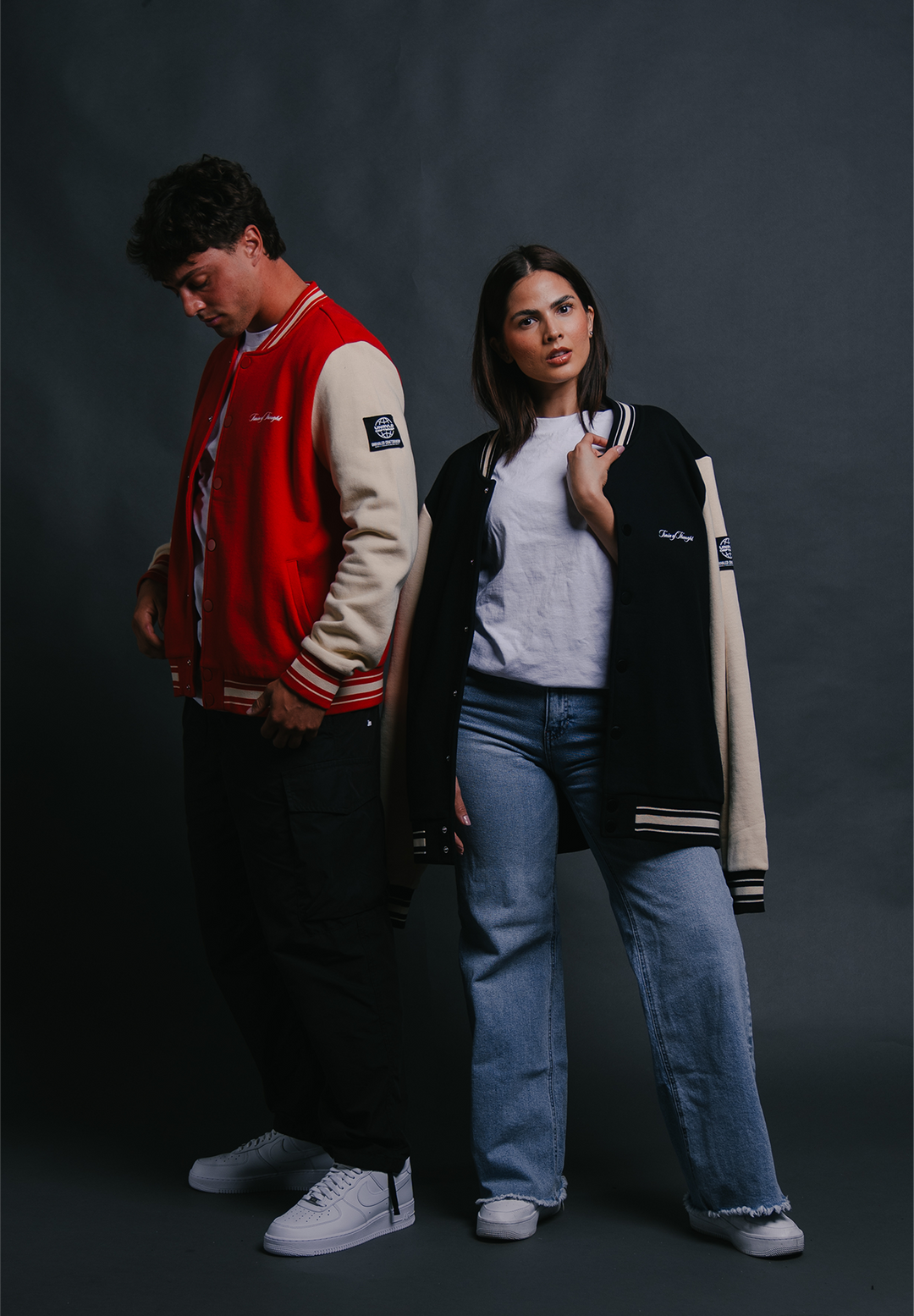 Guardian Rose Red Letterman Jacket