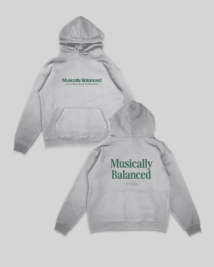 Musically Balanced 2.0 Grey Hoodie - trainofthoughtcollective