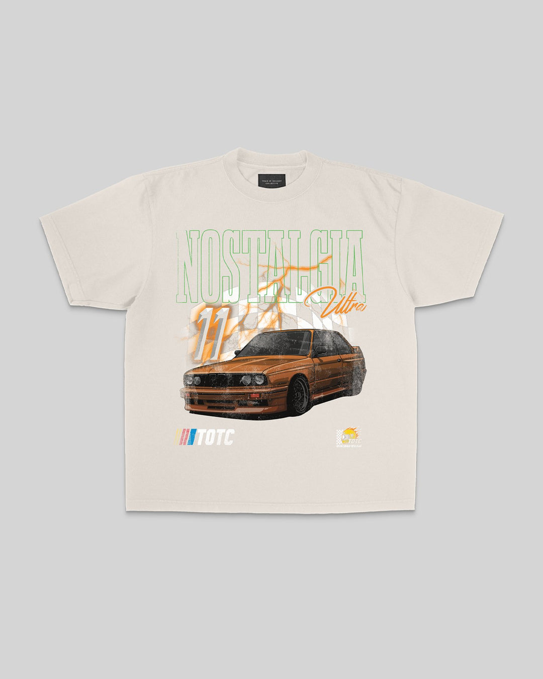 Nostalgia Ultra Racing Oversized Cream Tee - trainofthoughtcollective
