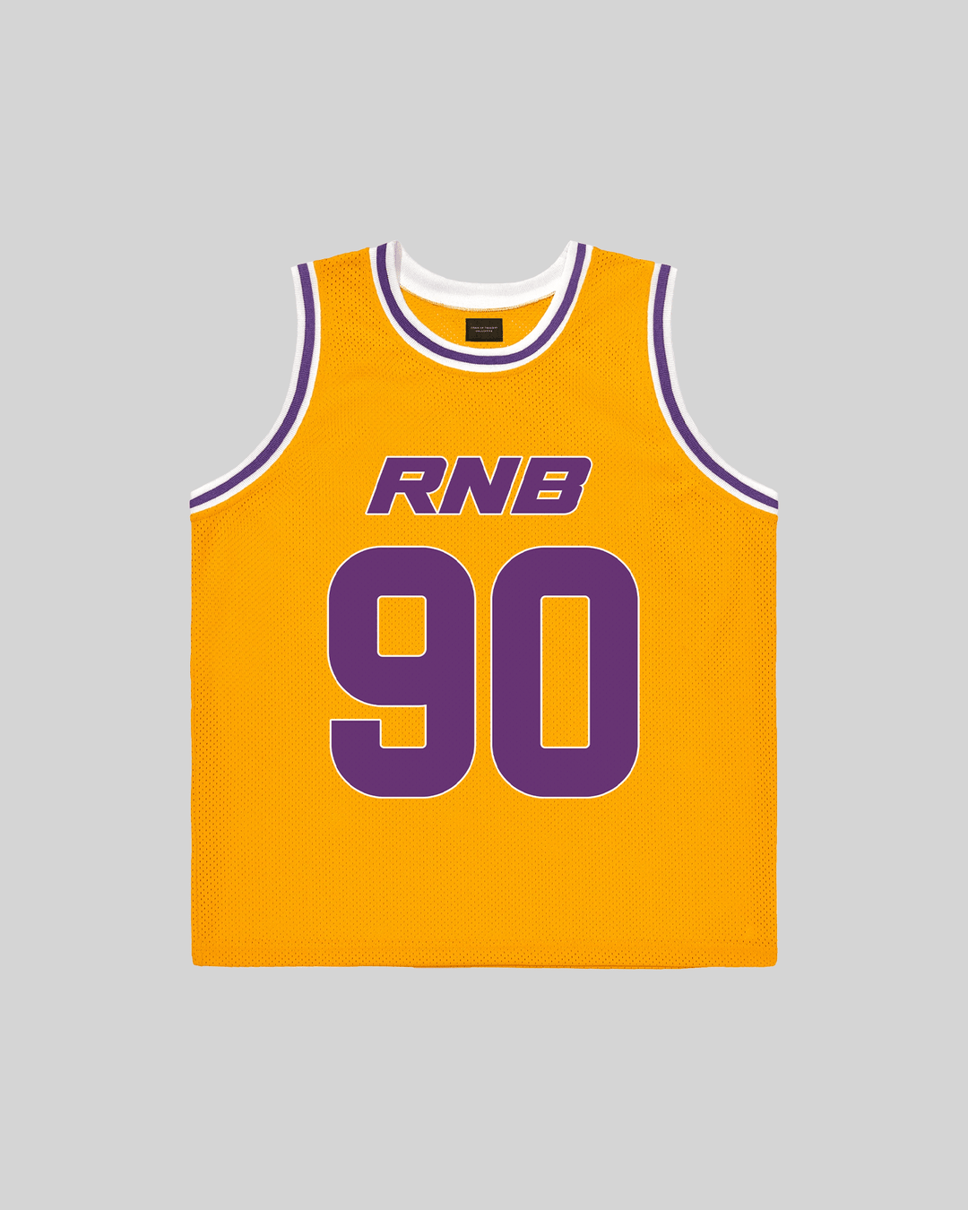 Rnb Every Morning V1 Cropped Gold Basketball Jersey - trainofthoughtcollective
