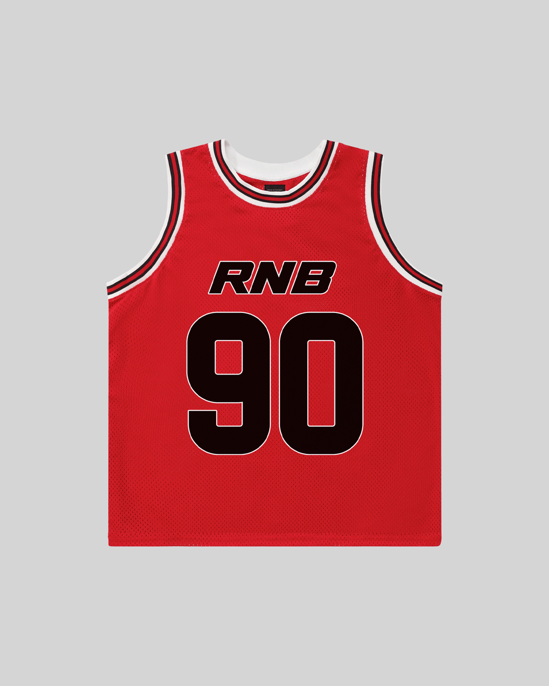 Rnb Every Morning V1 Cropped Red Basketball Jersey - trainofthoughtcollective