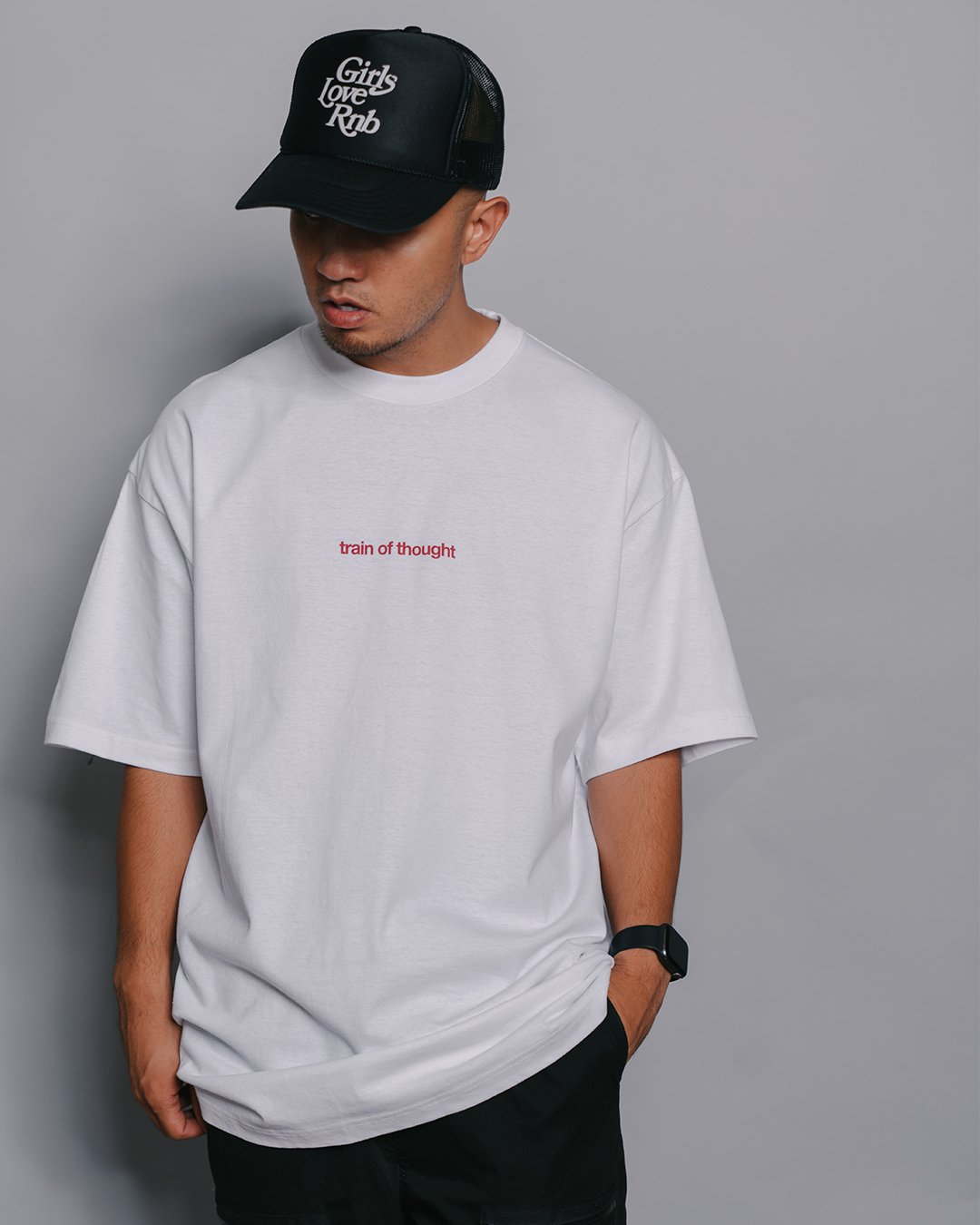 Rnb Songs $12 White Tee - trainofthoughtcollective