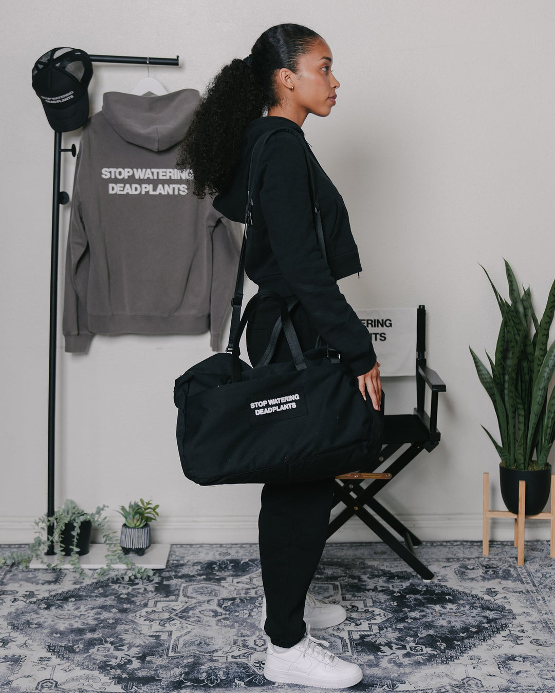 Stop Watering Dead Plants 2.0 Duffel Bag - trainofthoughtcollective