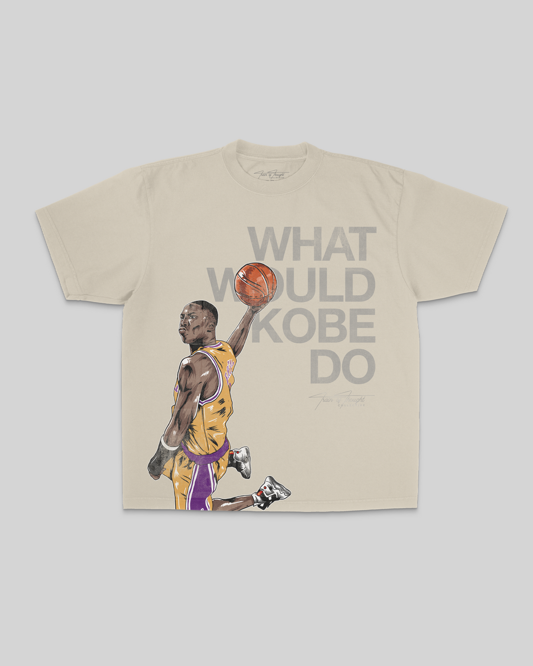 What Would Kobe Do Oversized Cream Tee