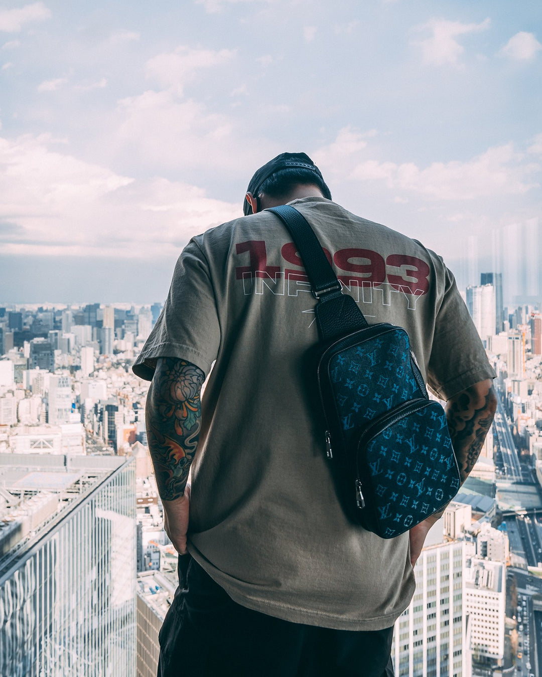 1993 Oversized Shadow Tee - trainofthoughtcollective