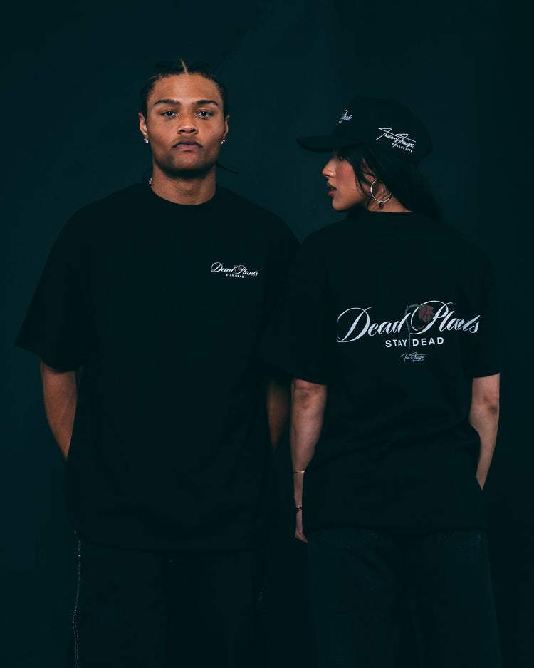 Dead Plants Stay Dead Black Tee - trainofthoughtcollective