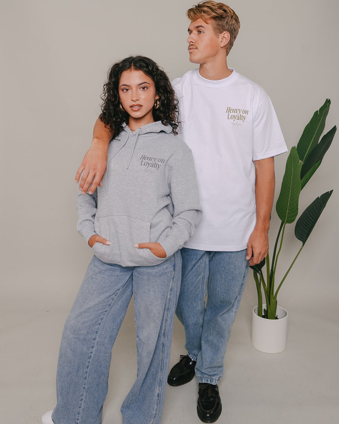 Heavy On Loyalty White Tee V2 - trainofthoughtcollective