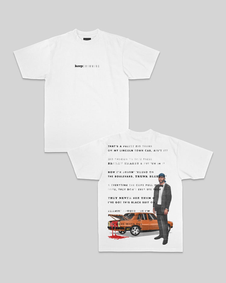Keep Swimming White Tee - trainofthoughtcollective