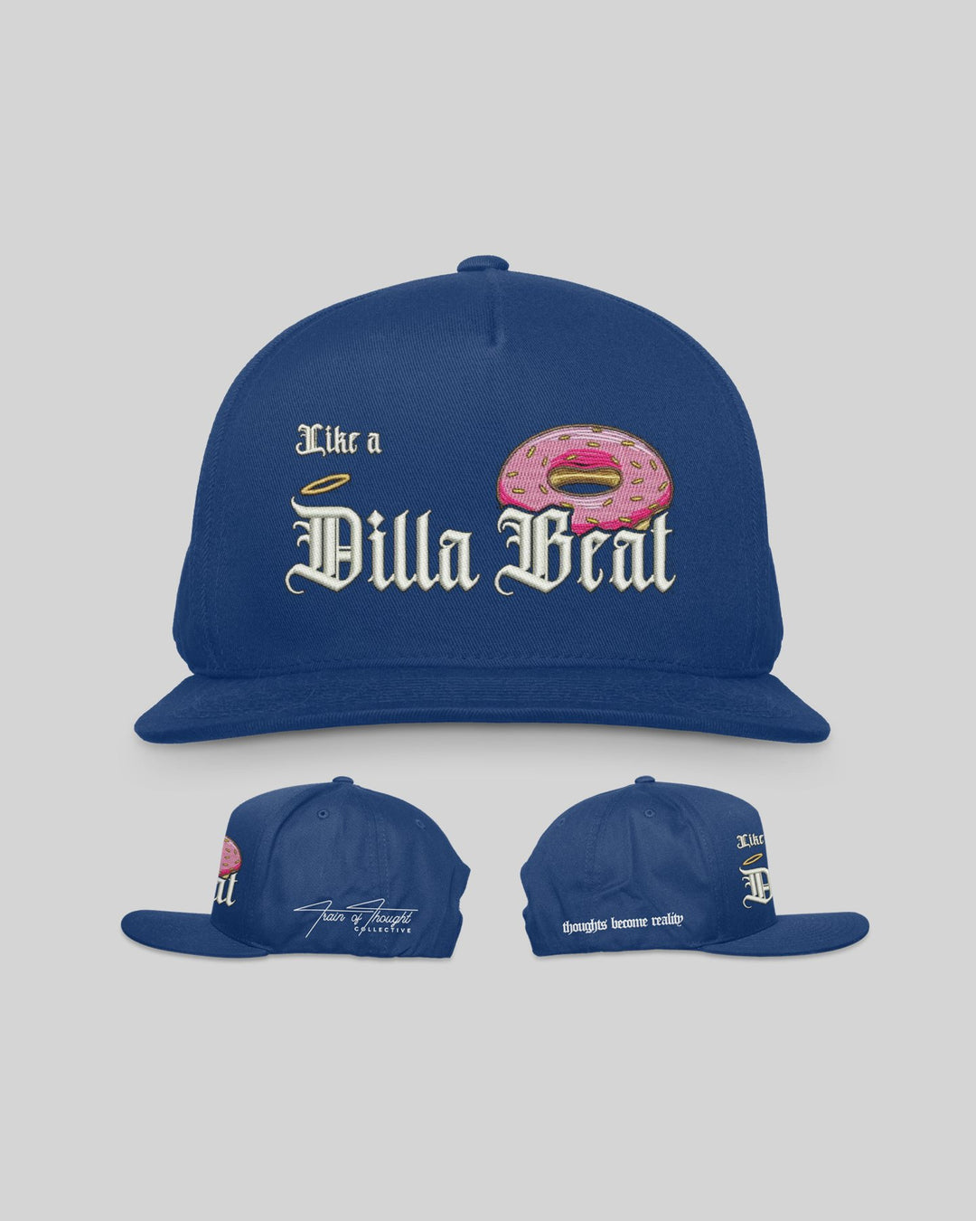 Like a Dilla Beat Royal Snapback - trainofthoughtcollective