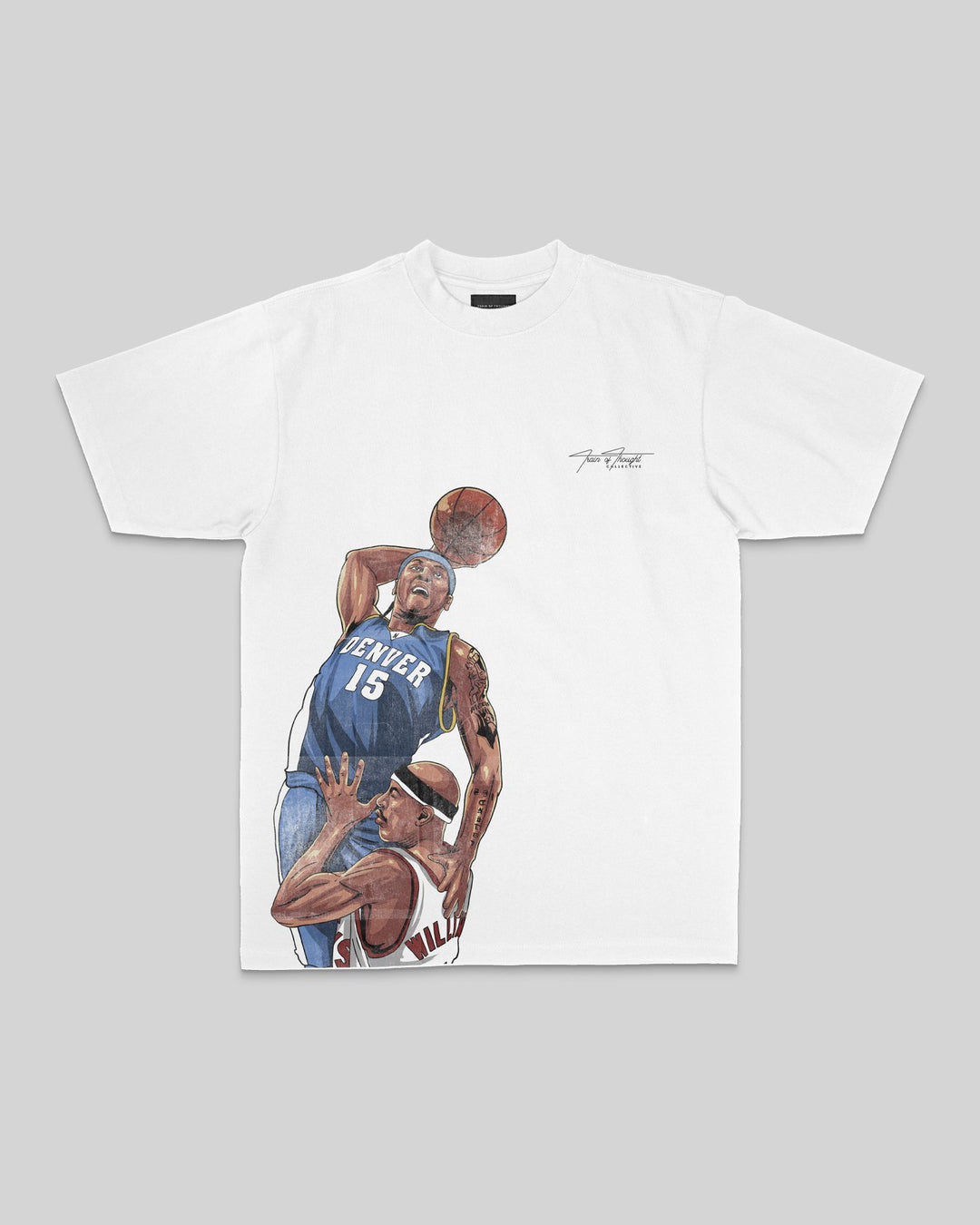 Melo White Tee - trainofthoughtcollective