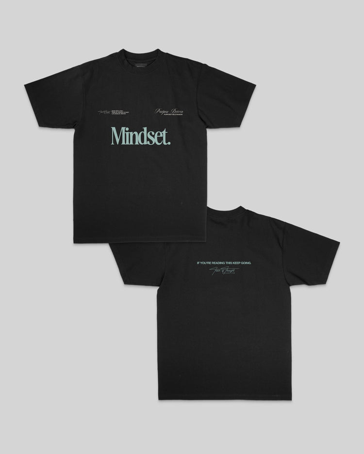 Mindset Black Tee - trainofthoughtcollective