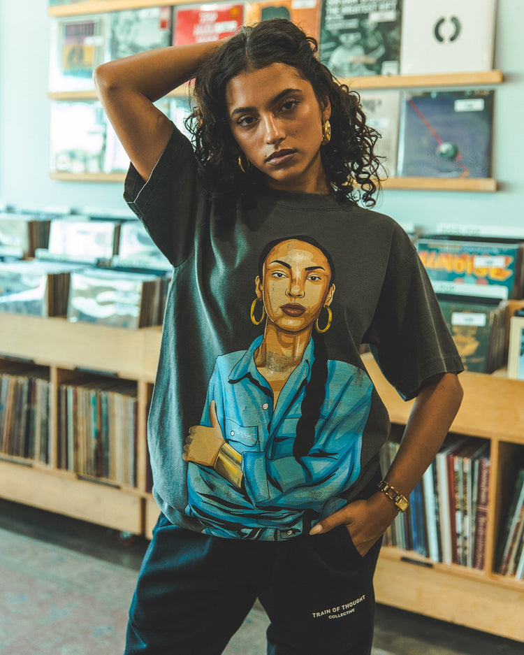 Ms. Adu Oversized Garment-Dyed Big Face Shadow Shirt - trainofthoughtcollective