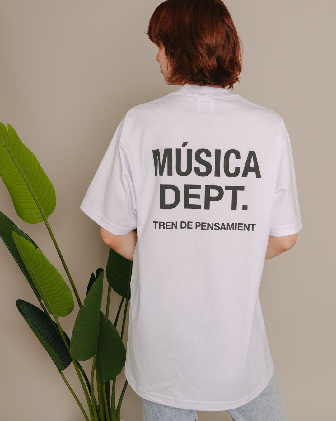 Musica Dept. White Tee - trainofthoughtcollective