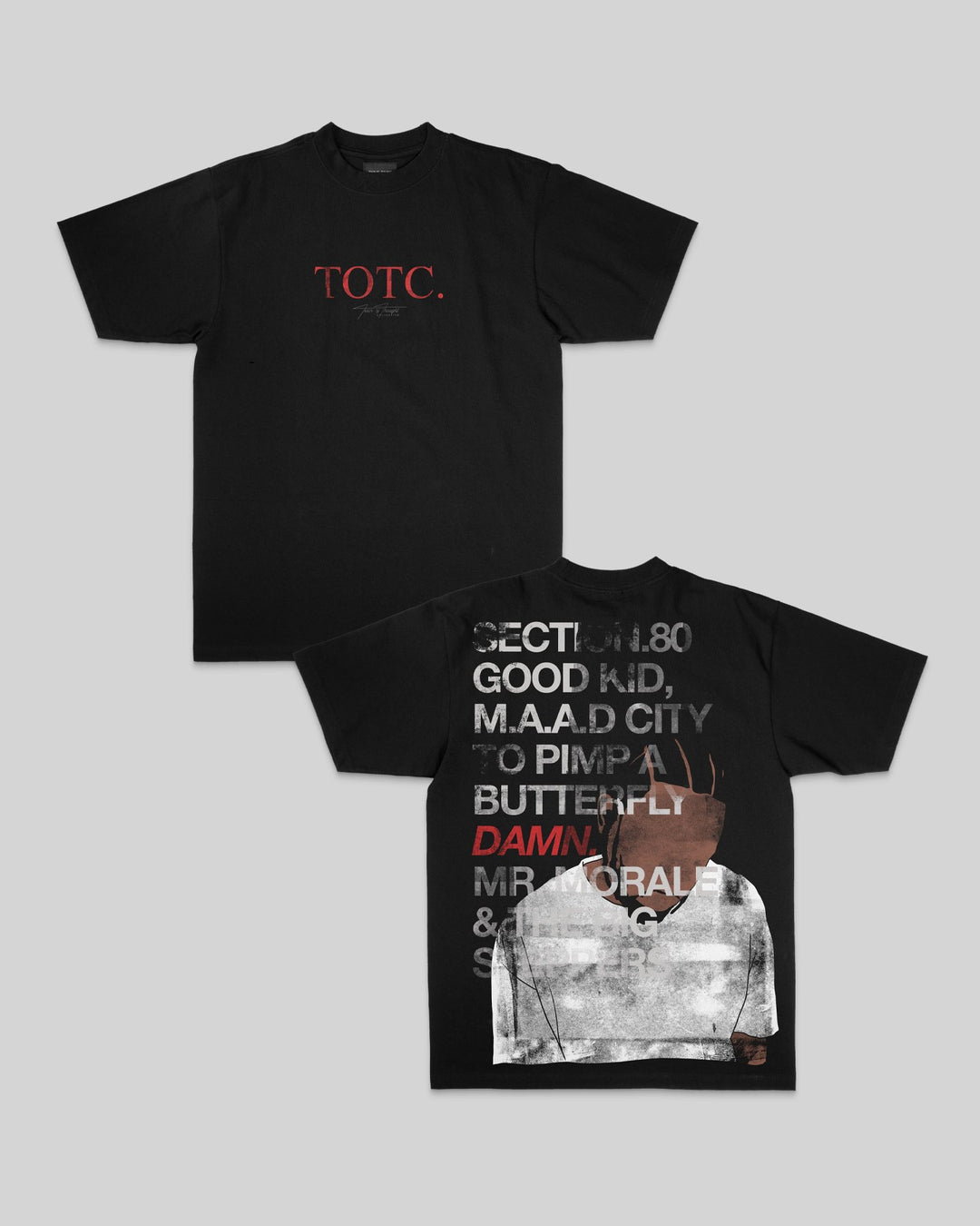 No-Face DAMN Black Tee - trainofthoughtcollective