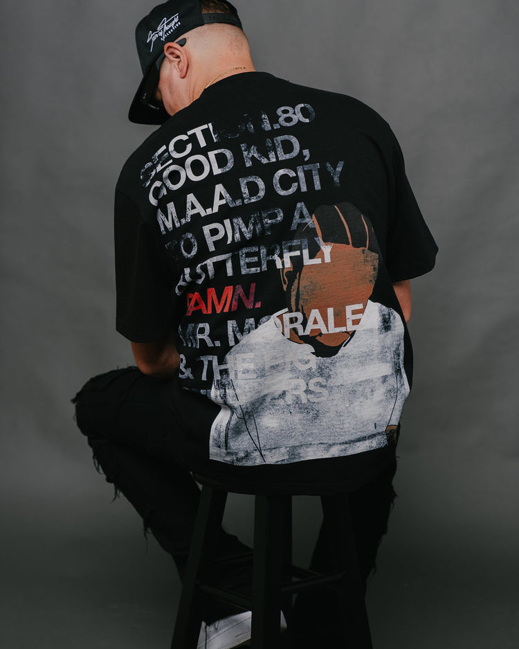 No-Face DAMN Black Tee - trainofthoughtcollective