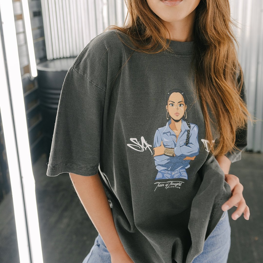 No Ordinary Oversized Shadow tee - trainofthoughtcollective