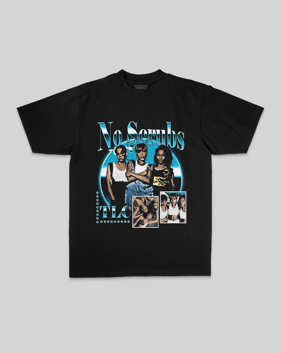 No Scrubs Black Tee - trainofthoughtcollective