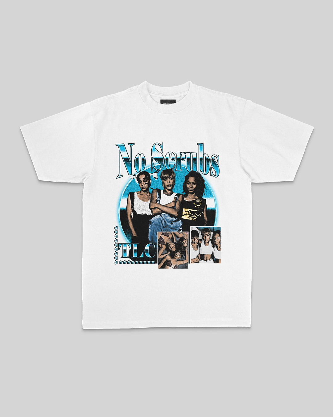 No Scrubs White Tee - trainofthoughtcollective