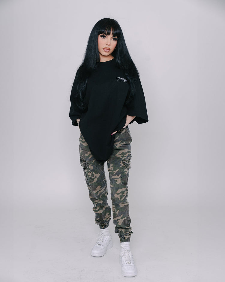 Passport Black Tee - trainofthoughtcollective