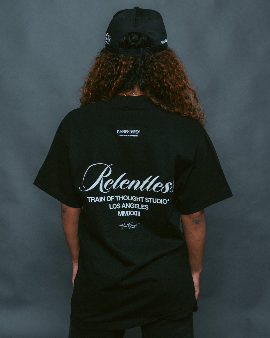 Relentless Black Tee - trainofthoughtcollective