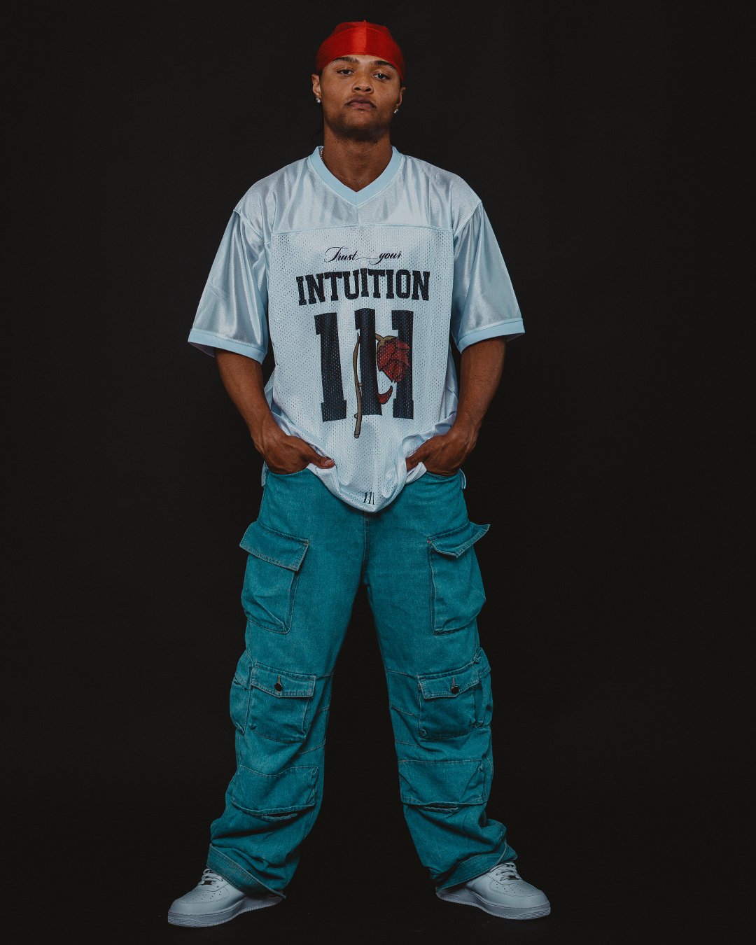 111 White Football Jersey - trainofthoughtcollective