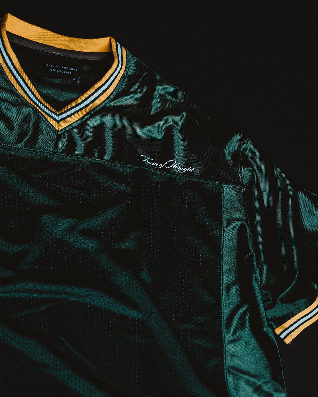 111ntuition Army Green Football Jersey - trainofthoughtcollective