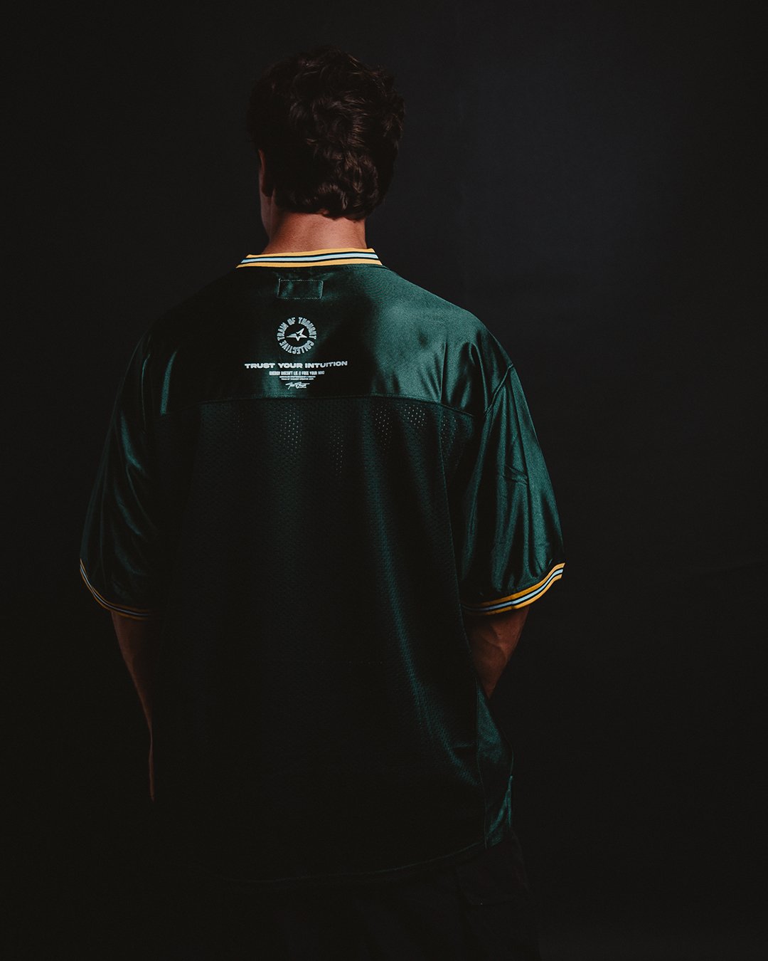 111ntuition Army Green Football Jersey - trainofthoughtcollective