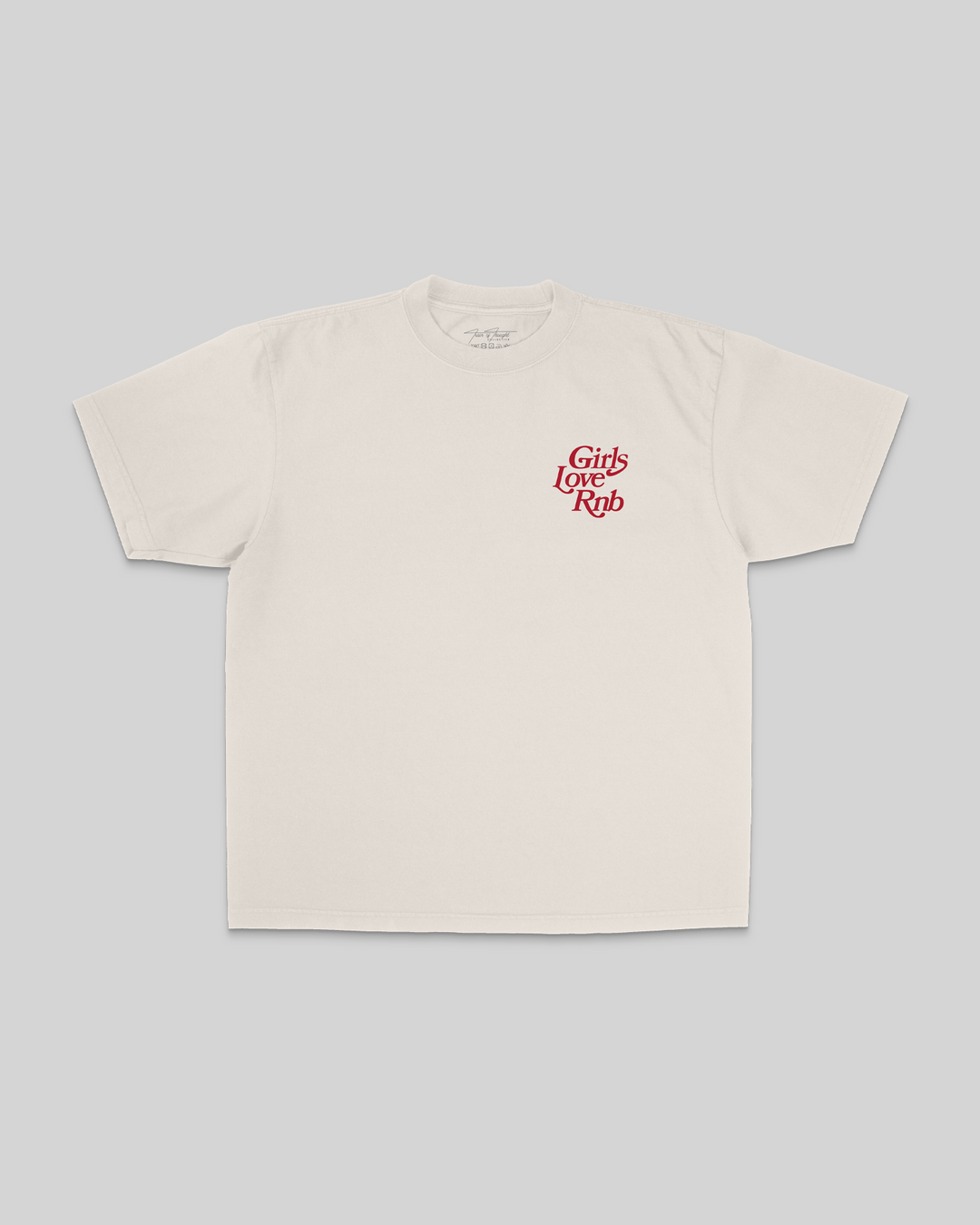 Girls Love Rnb Oversized Cream Tee