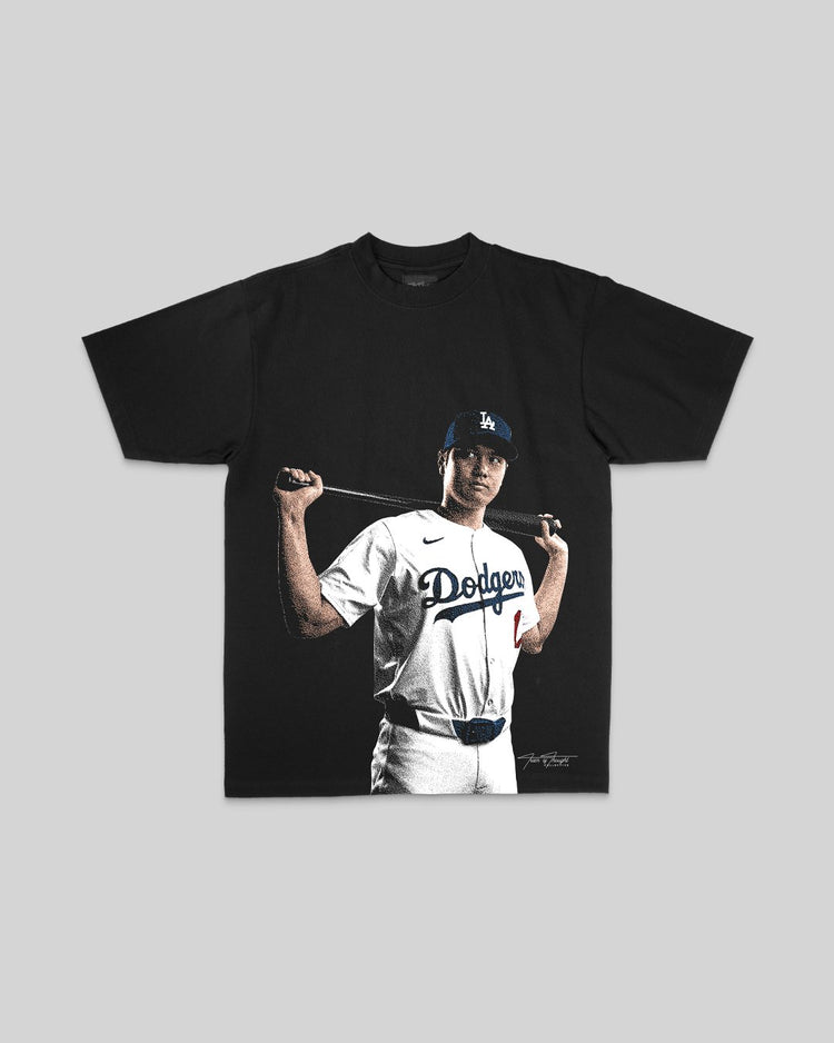 5050 Ohtani Black Tee - trainofthoughtcollective