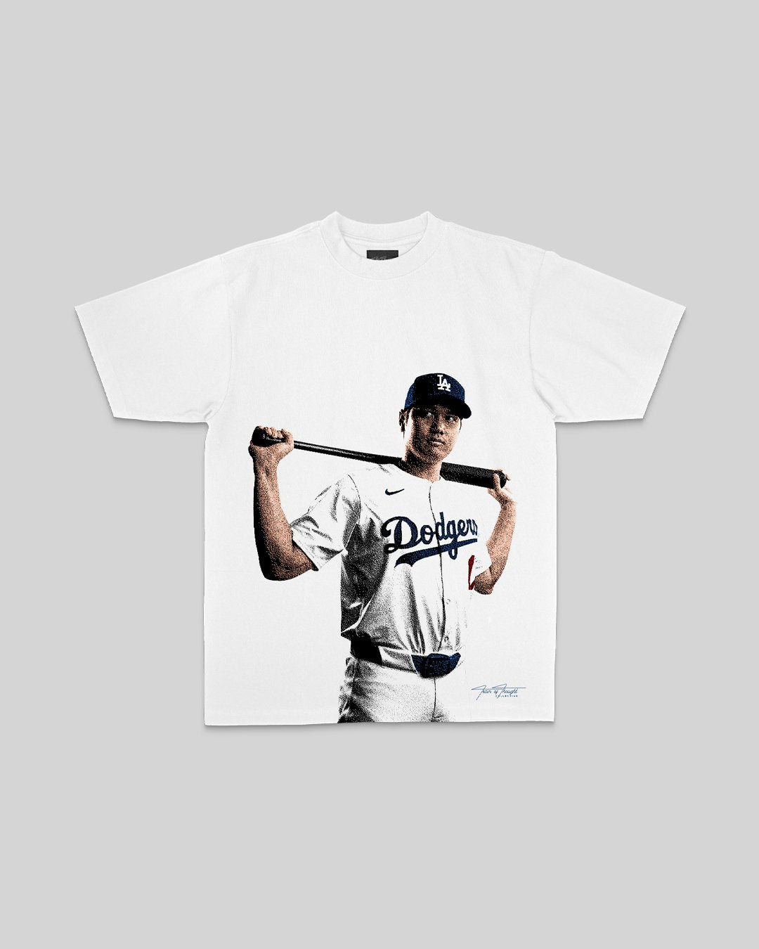 5050 Ohtani White Tee - trainofthoughtcollective