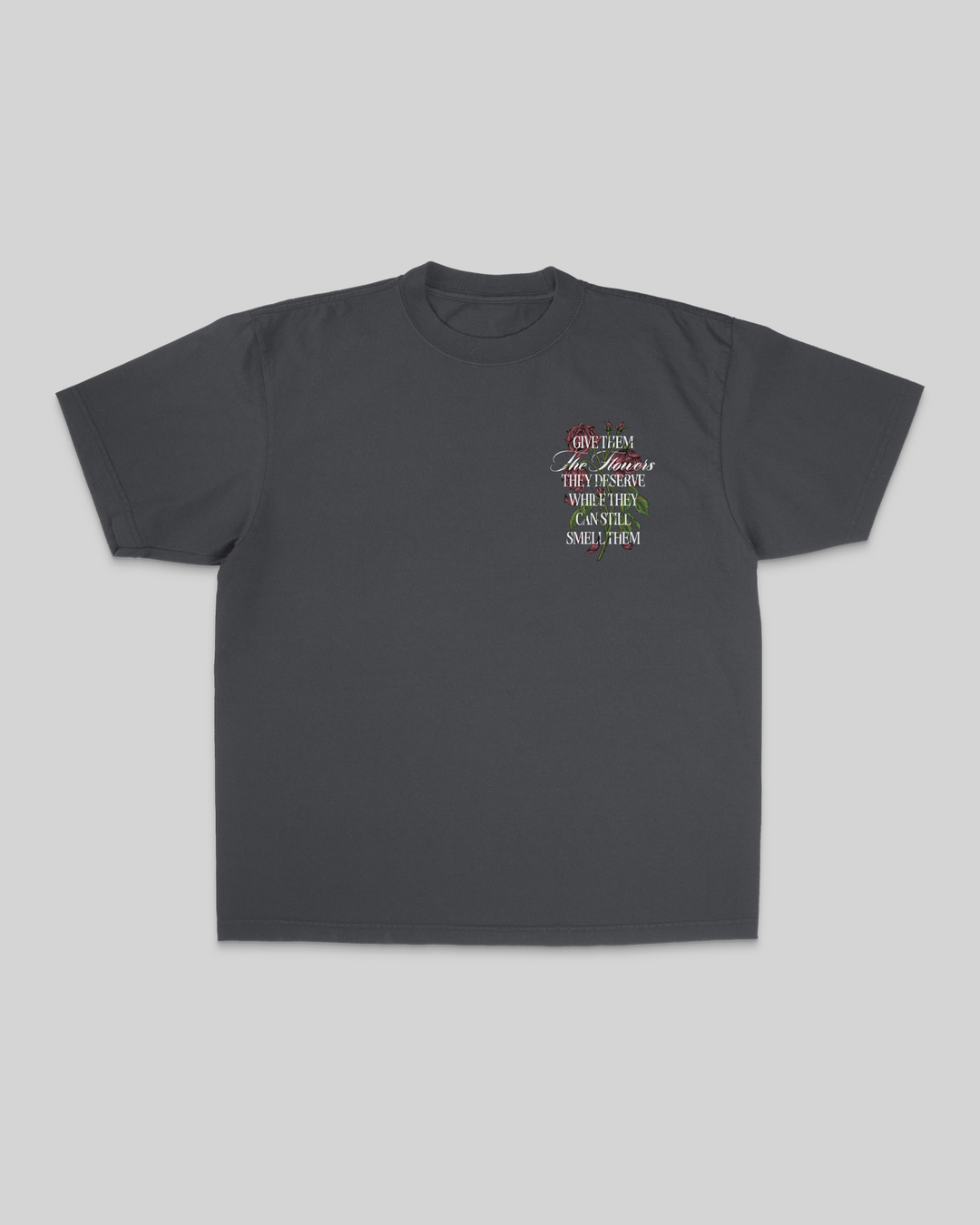 Give Them Flowers | Oversized Shadow Graphic Tee