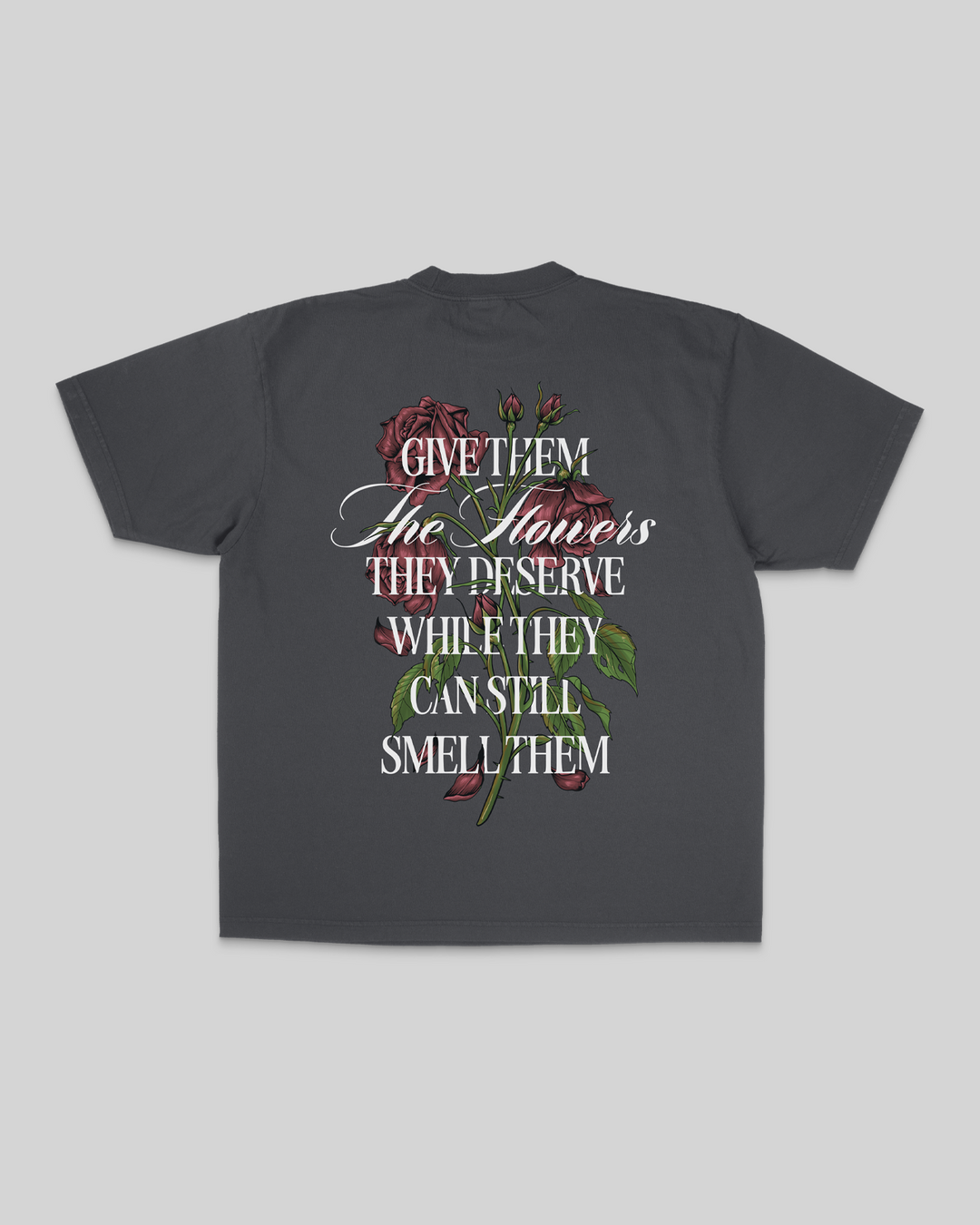 Give Them Flowers | Oversized Shadow Graphic Tee