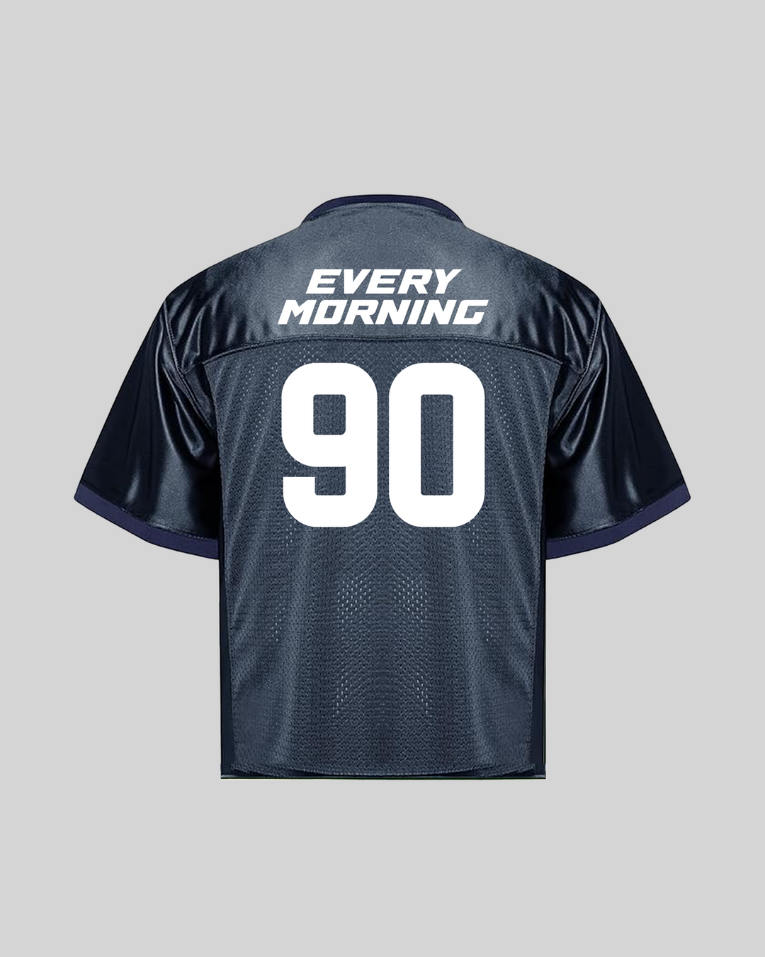 Rnb Every Morning V1 Cropped Blue Football Jersey