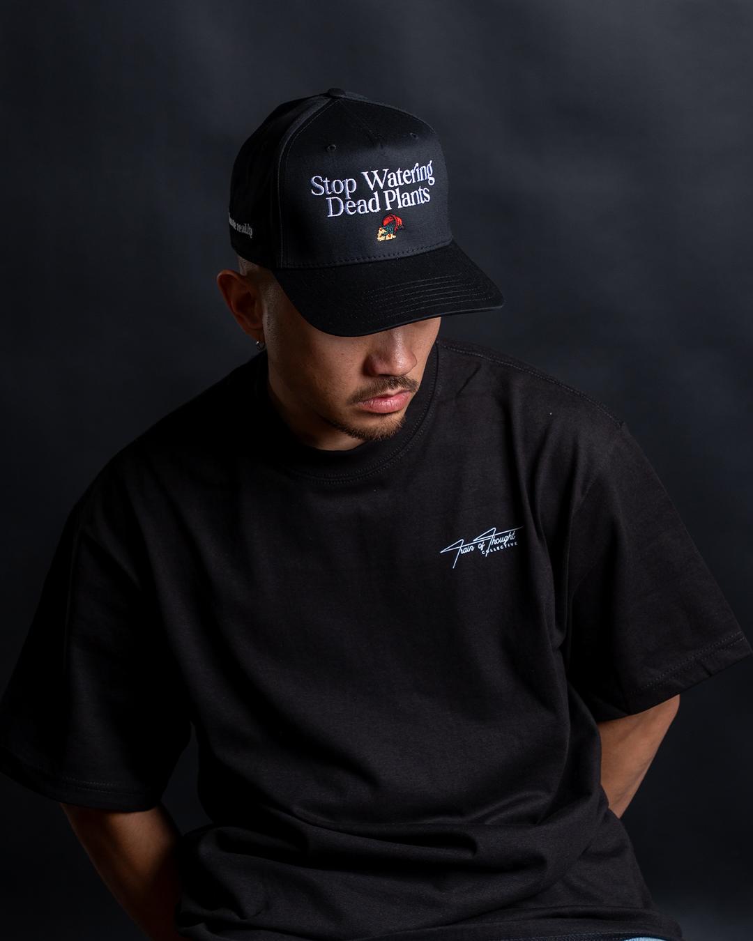 Stop Watering Dead Plants Black Snapback
