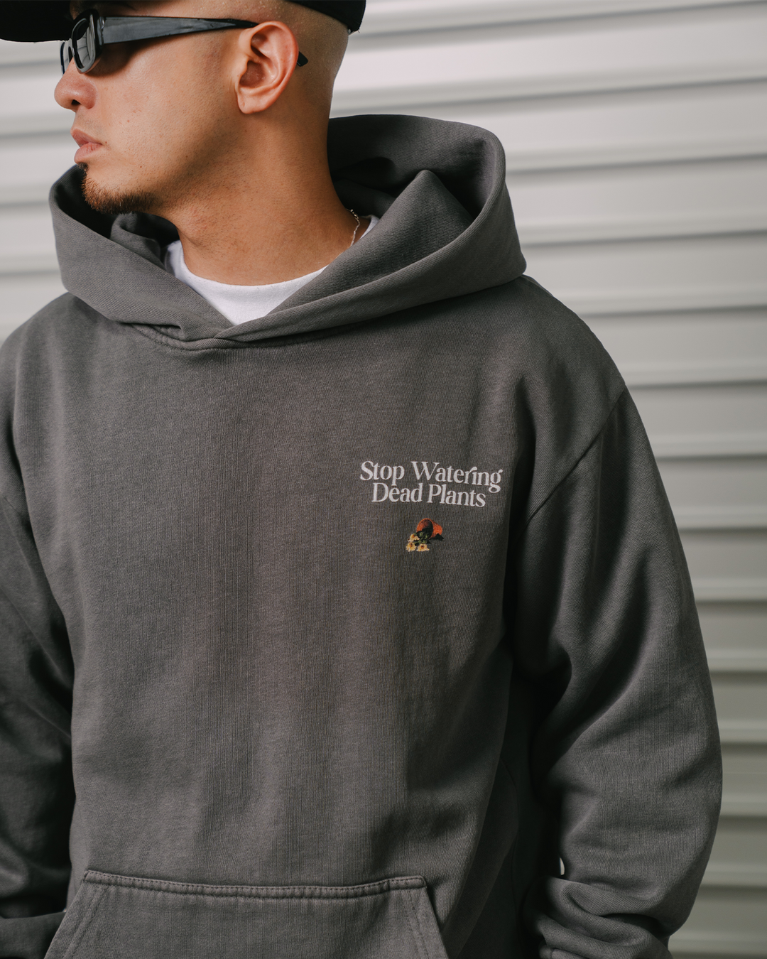 Stop Watering Dead Plants Shadow Hoodie