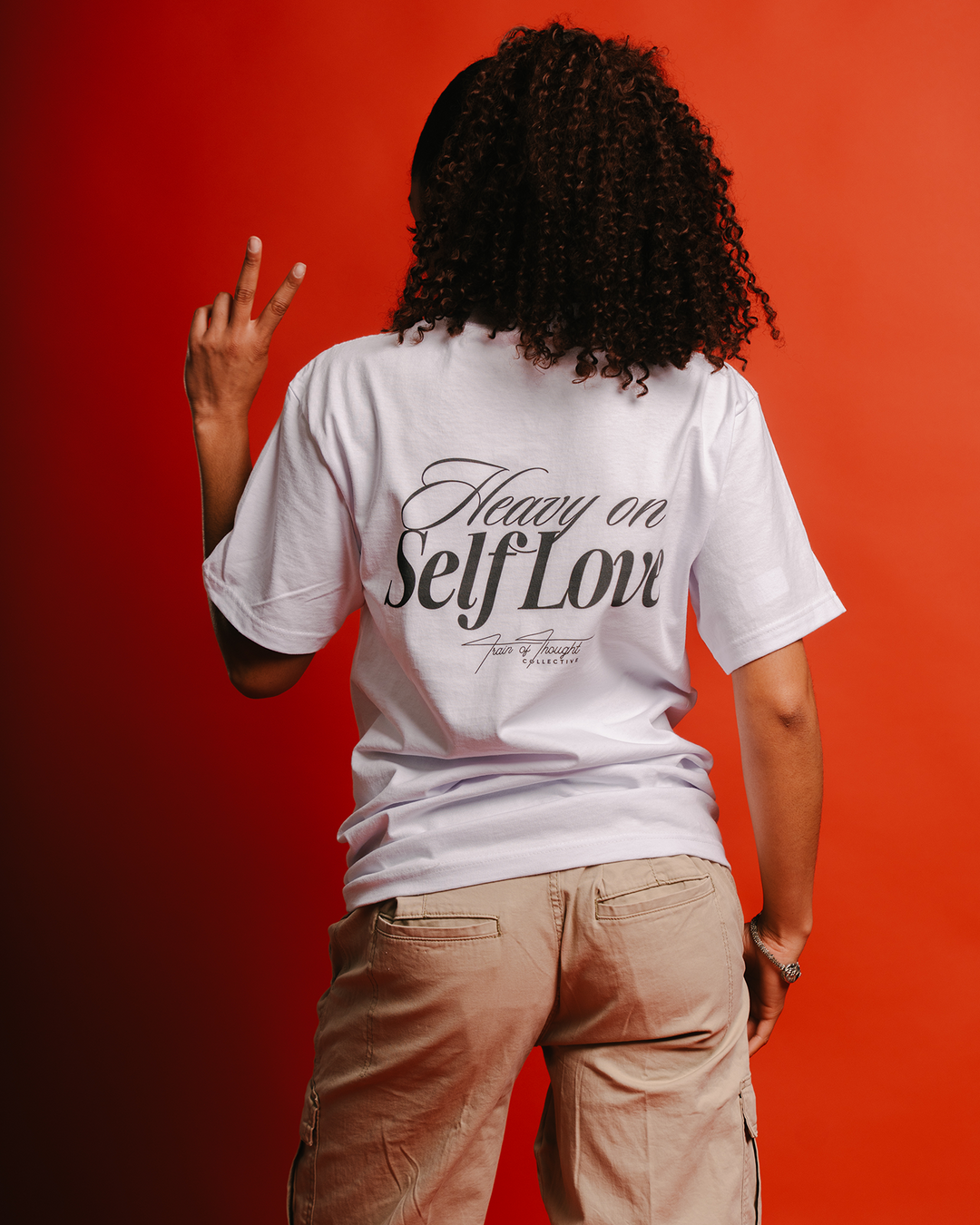 Heavy On Self Love White Tee