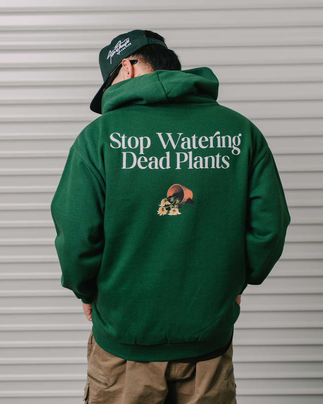 Stop Watering Dead Plants Green Hoodie