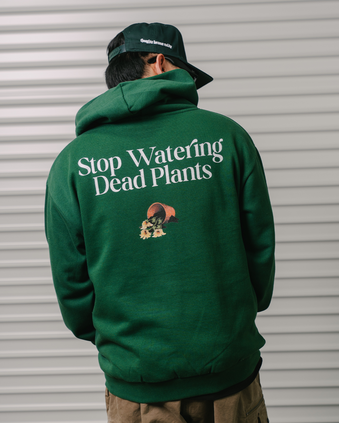 Stop Watering Dead Plants Green Hoodie