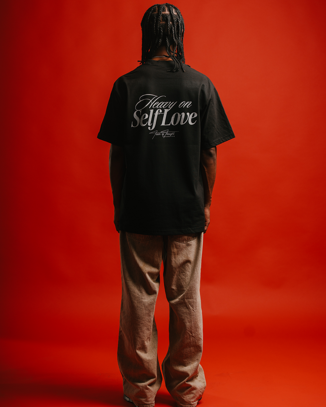 Heavy On Self Love Black Tee