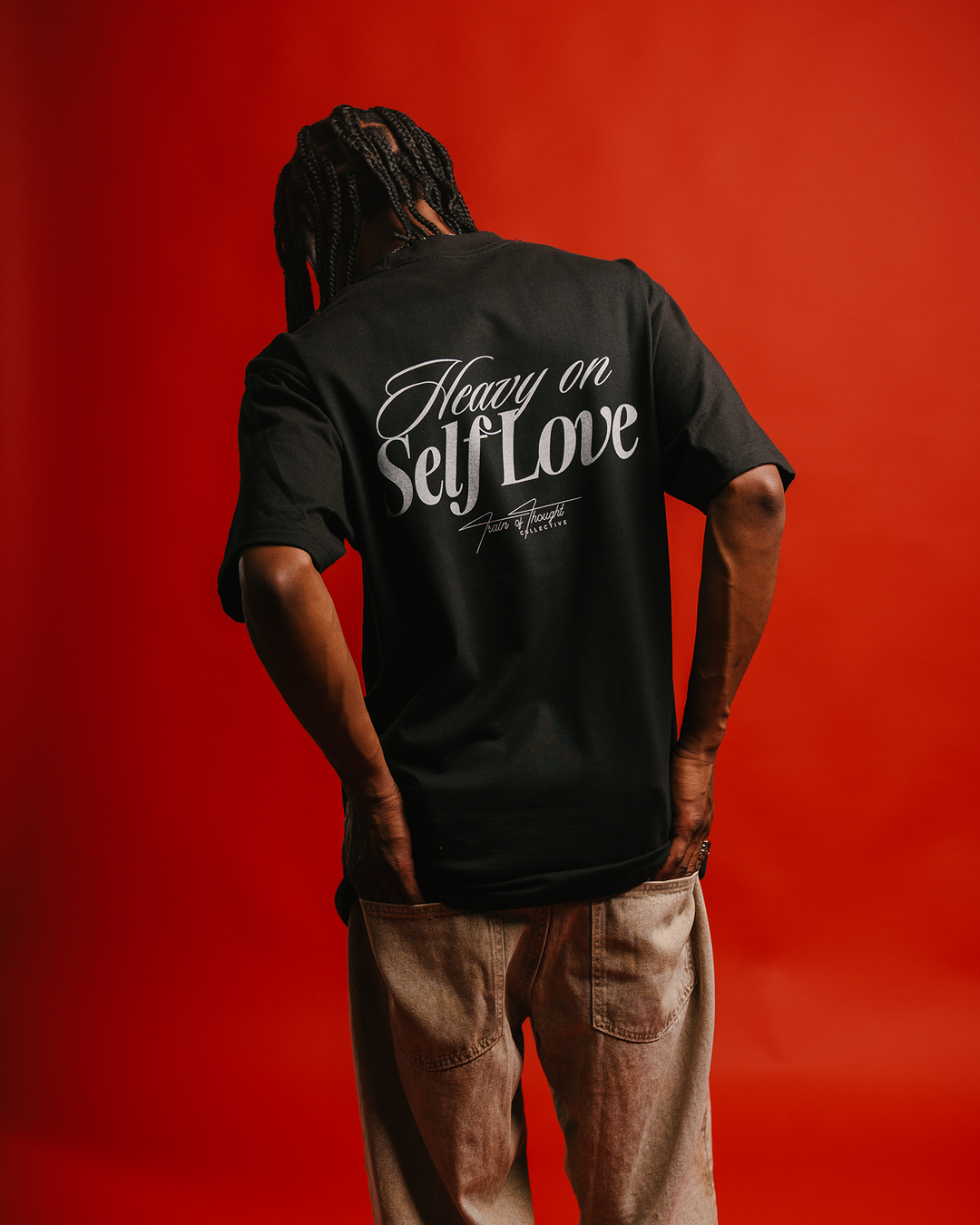Heavy On Self Love Black Tee
